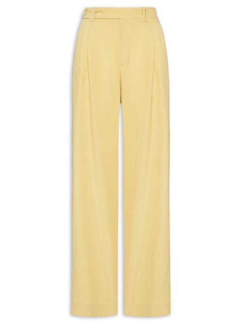 Calça Feminina Alfaiataria Marieta - Amarelo