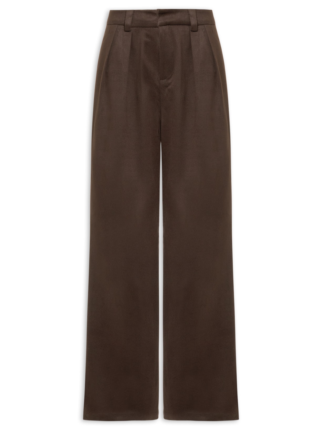 Calça Feminina Alfaiataria Marrom Market 33