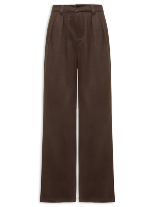 Calça Feminina Alfaiataria - Marrom
