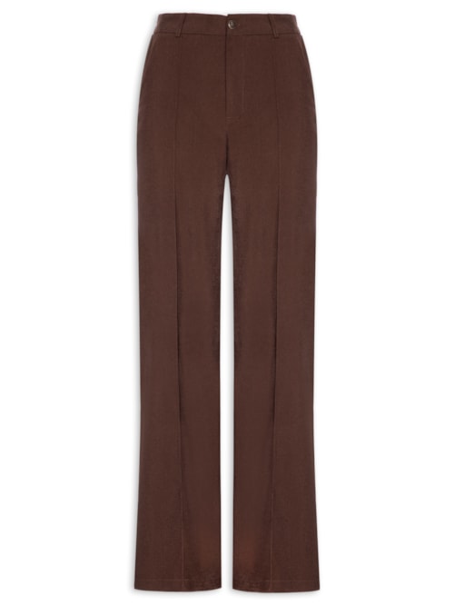 Calça Feminina Alfaiataria - Marrom