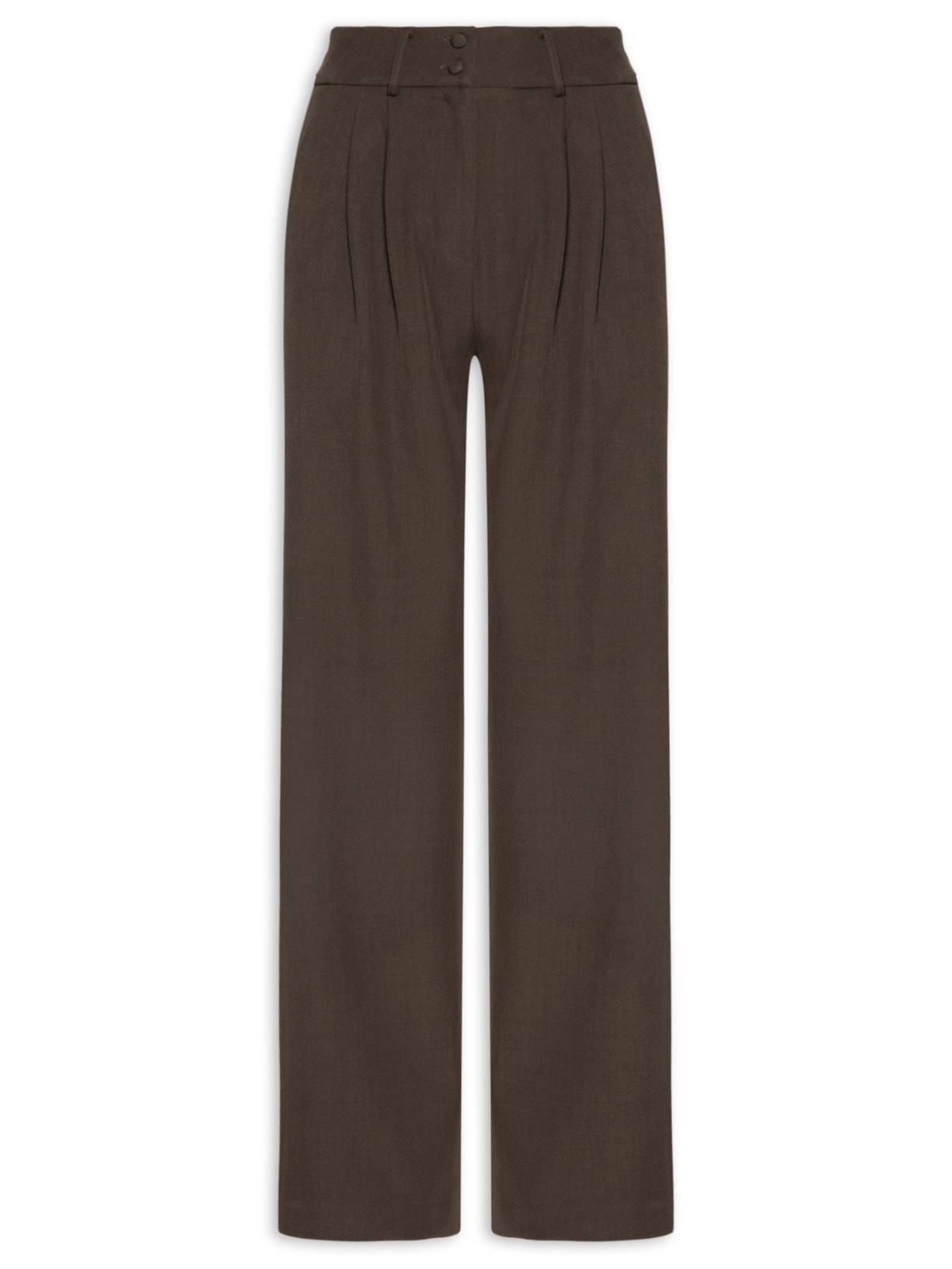 Calça Feminina Alfaiataria - Marrom