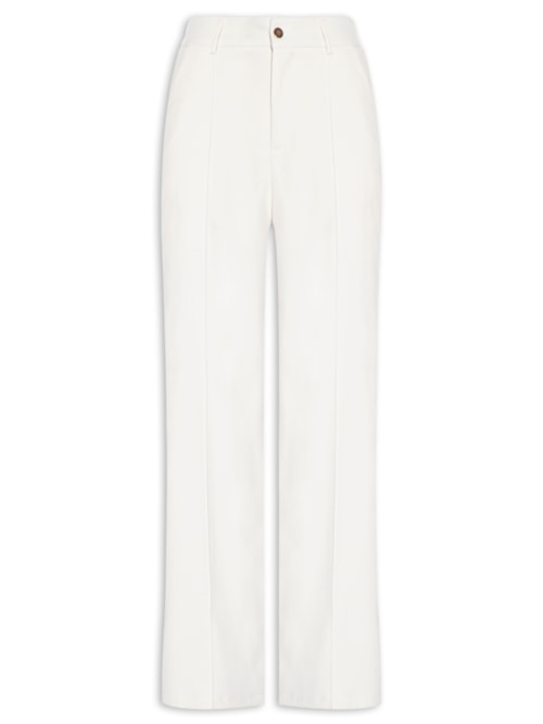 Calça Feminina Alfaiataria - Off White