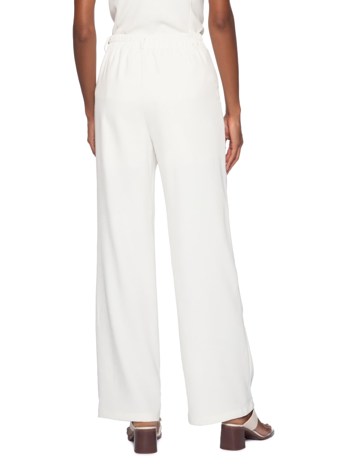 Calça Feminina Alfaiataria Off White '2Essential