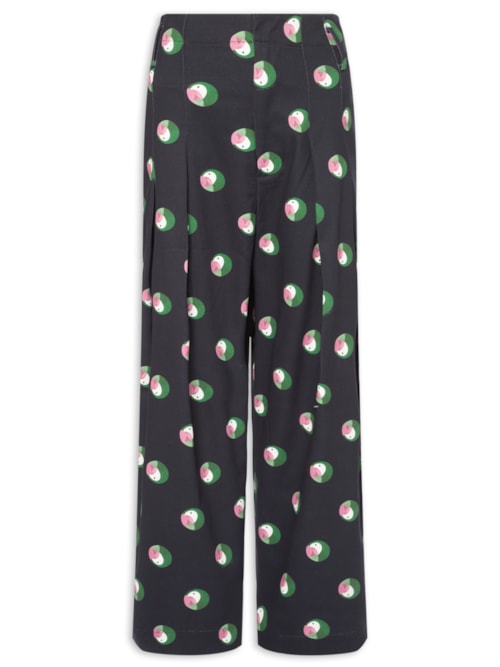 Calça Feminina Alfaiataria Poá Ararinha – Preto
