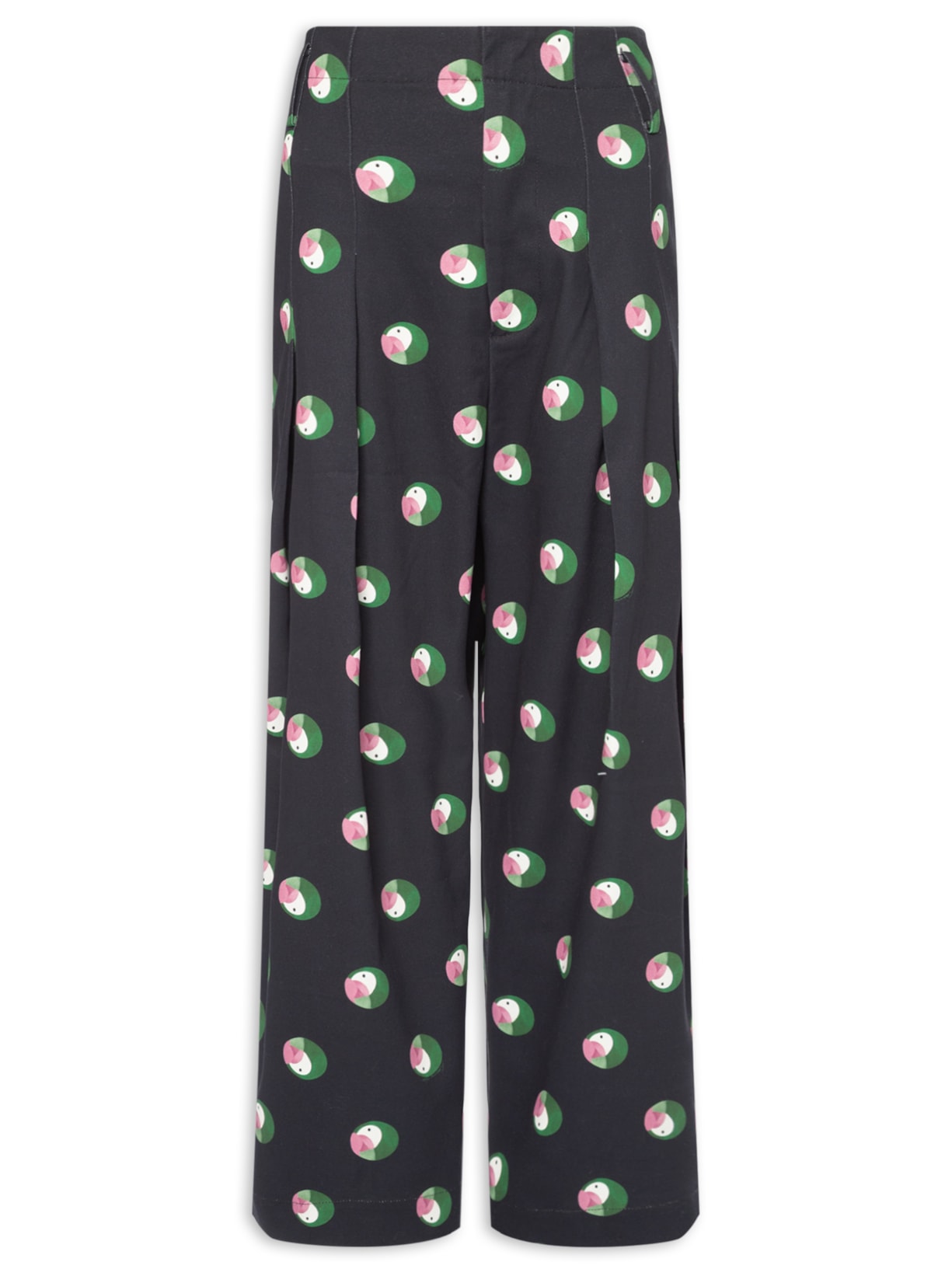 Calça Feminina Alfaiataria Poá Ararinha – Preto Farm