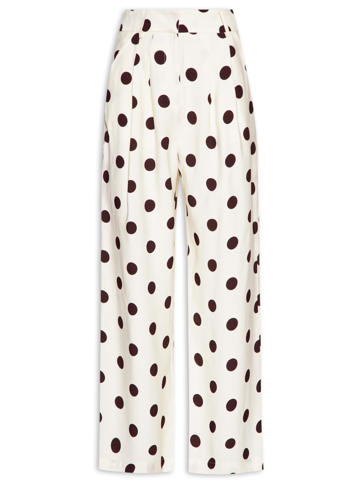 Calça Feminina Alfaiataria Poá - Off White