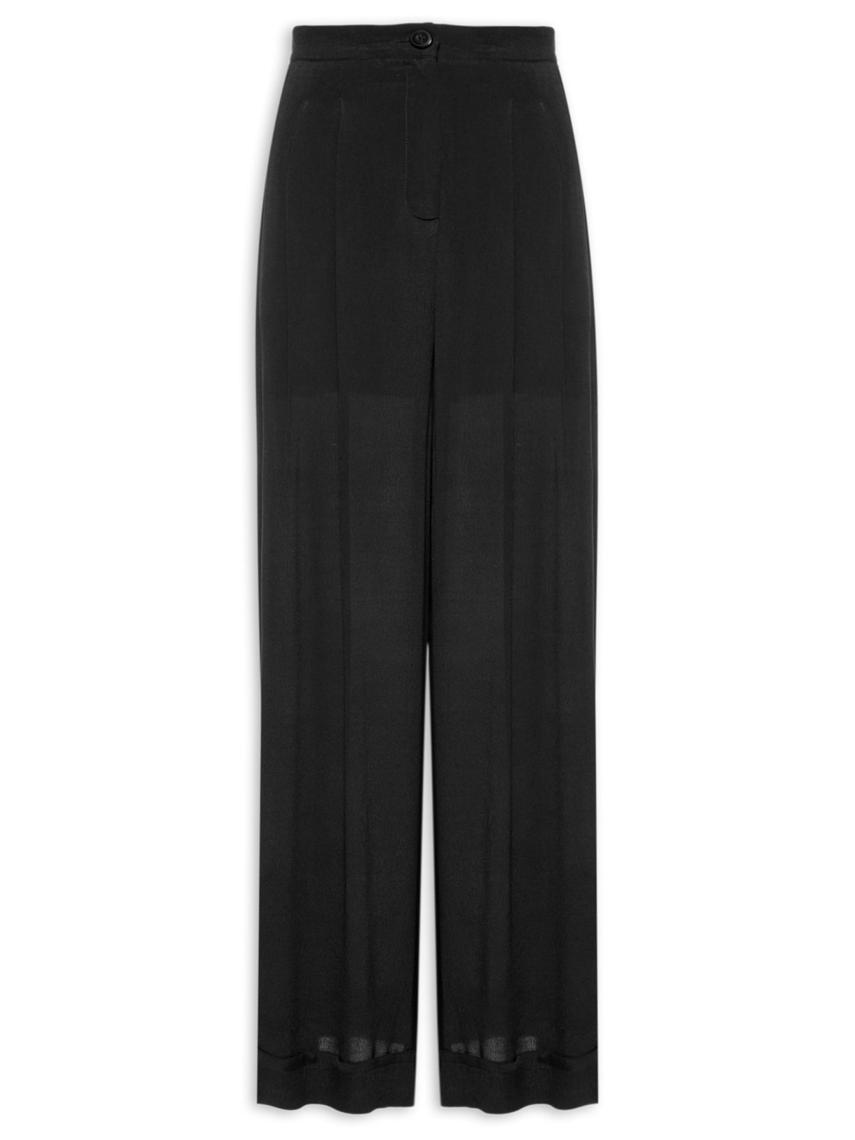 Calça Feminina Alfaiataria Pregas - Preto