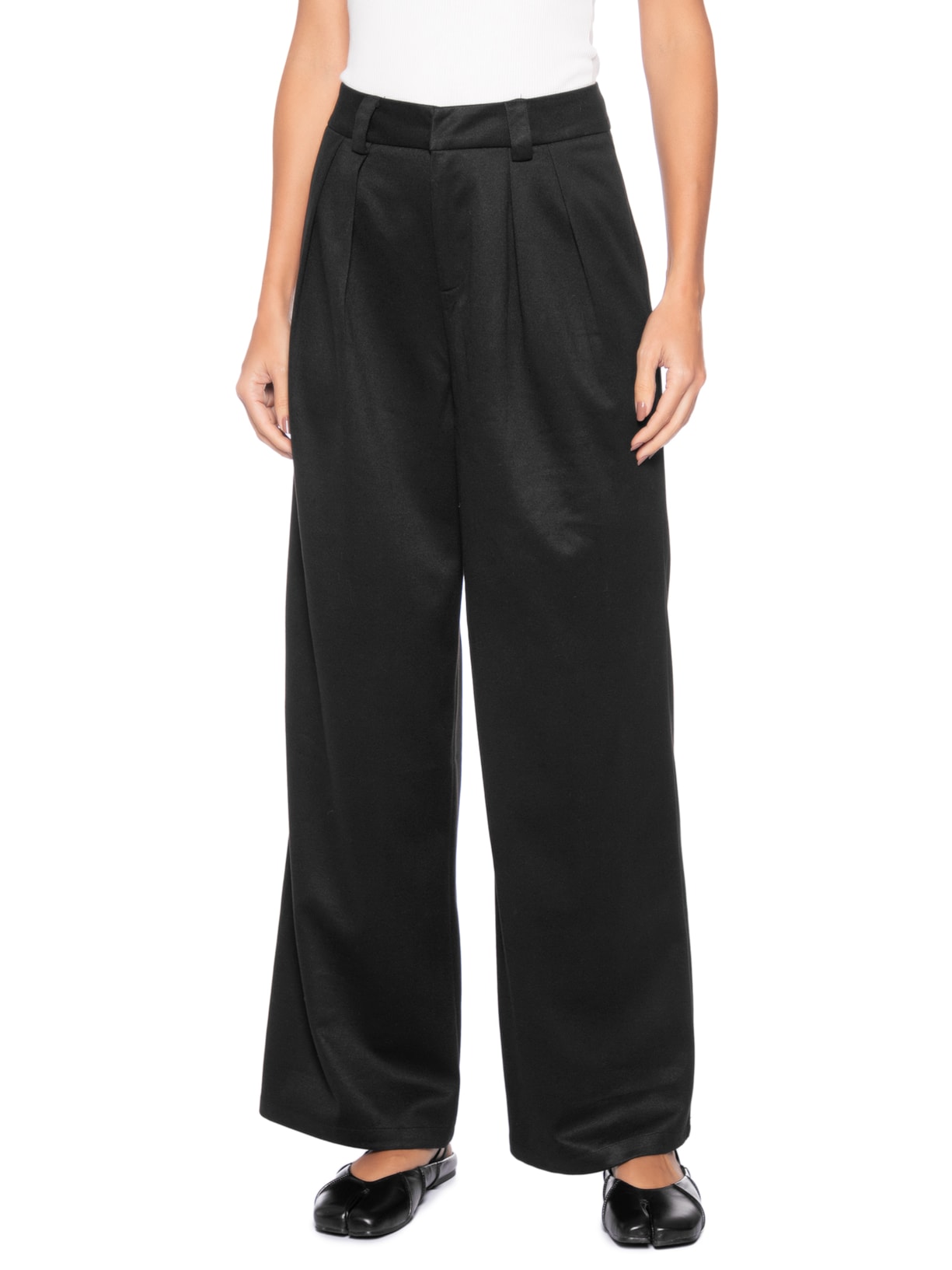 Calça Feminina Alfaiataria Preto Market 33
