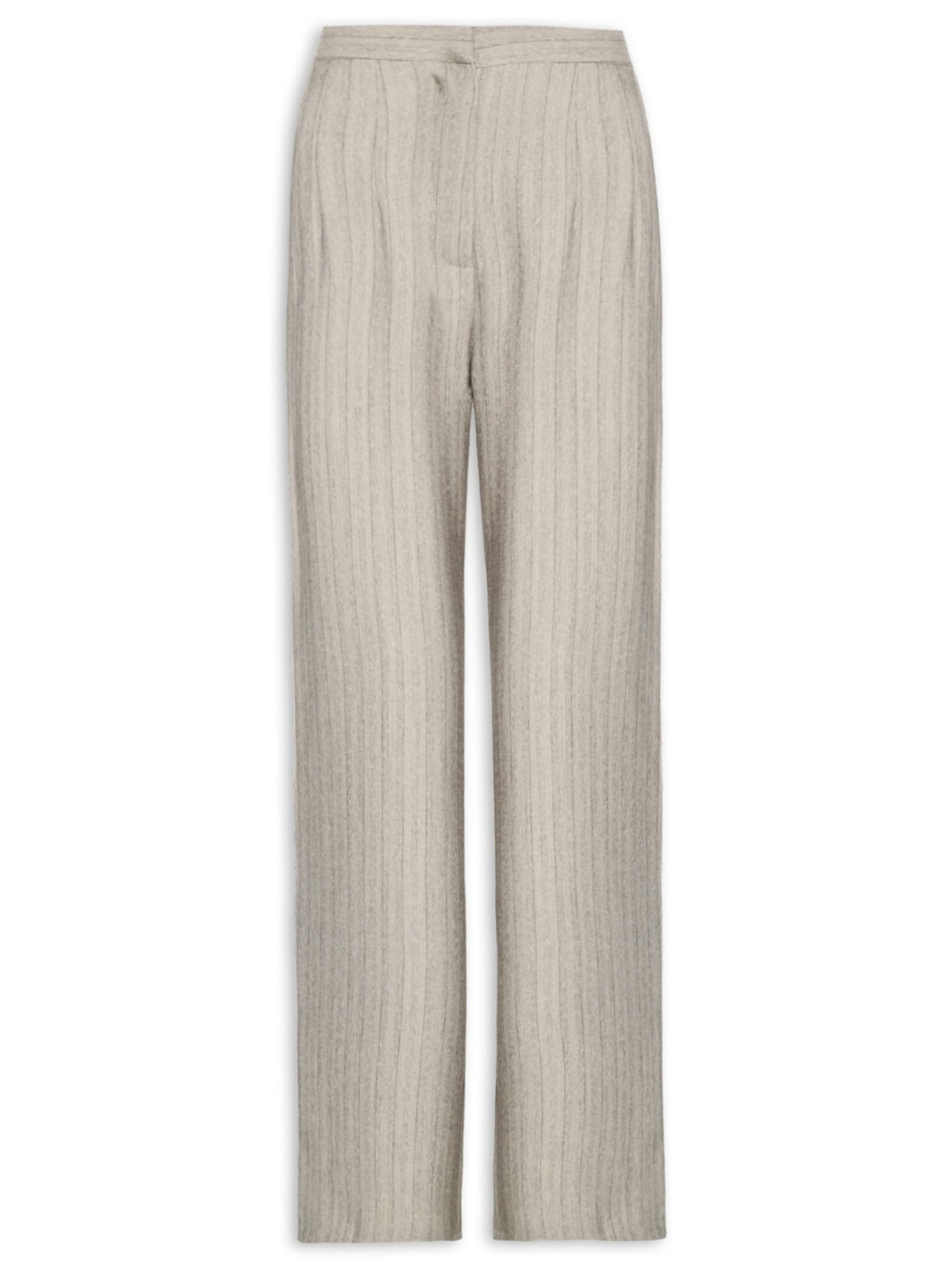 Calça Feminina Alfaiataria Texturizada - Cinza