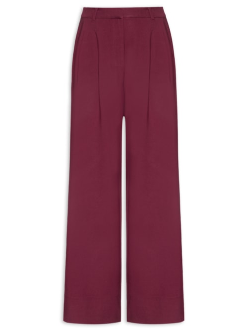 Calça Feminina Alfaiataria - Vermelho