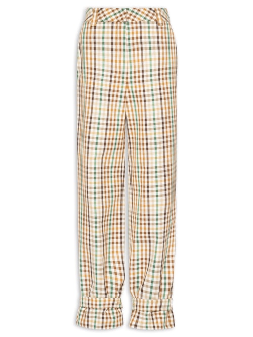 Calça Feminina Alfaiataria Warp Duda - Bege