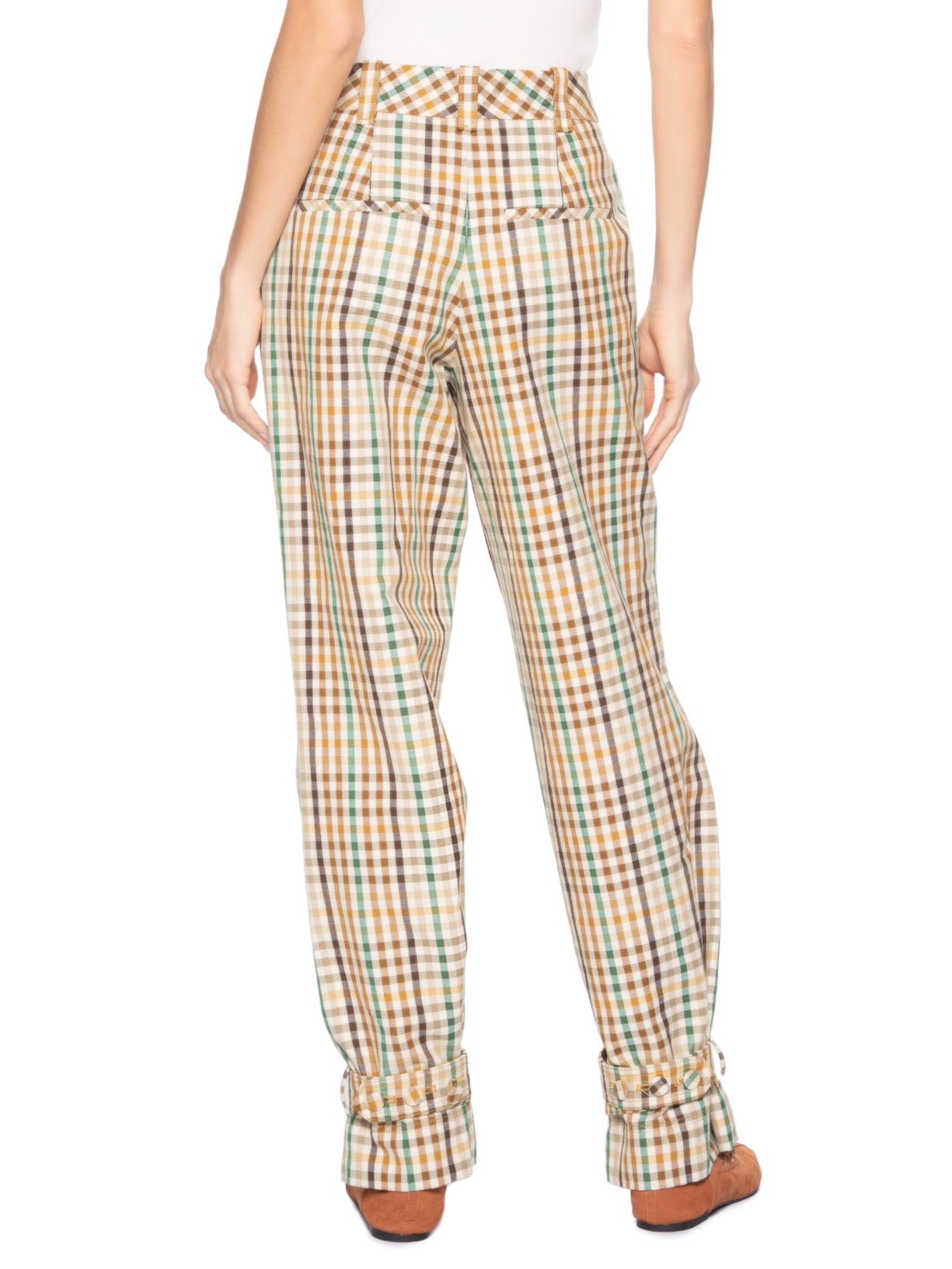 Calça Feminina Alfaiataria Warp Duda Bege Nk