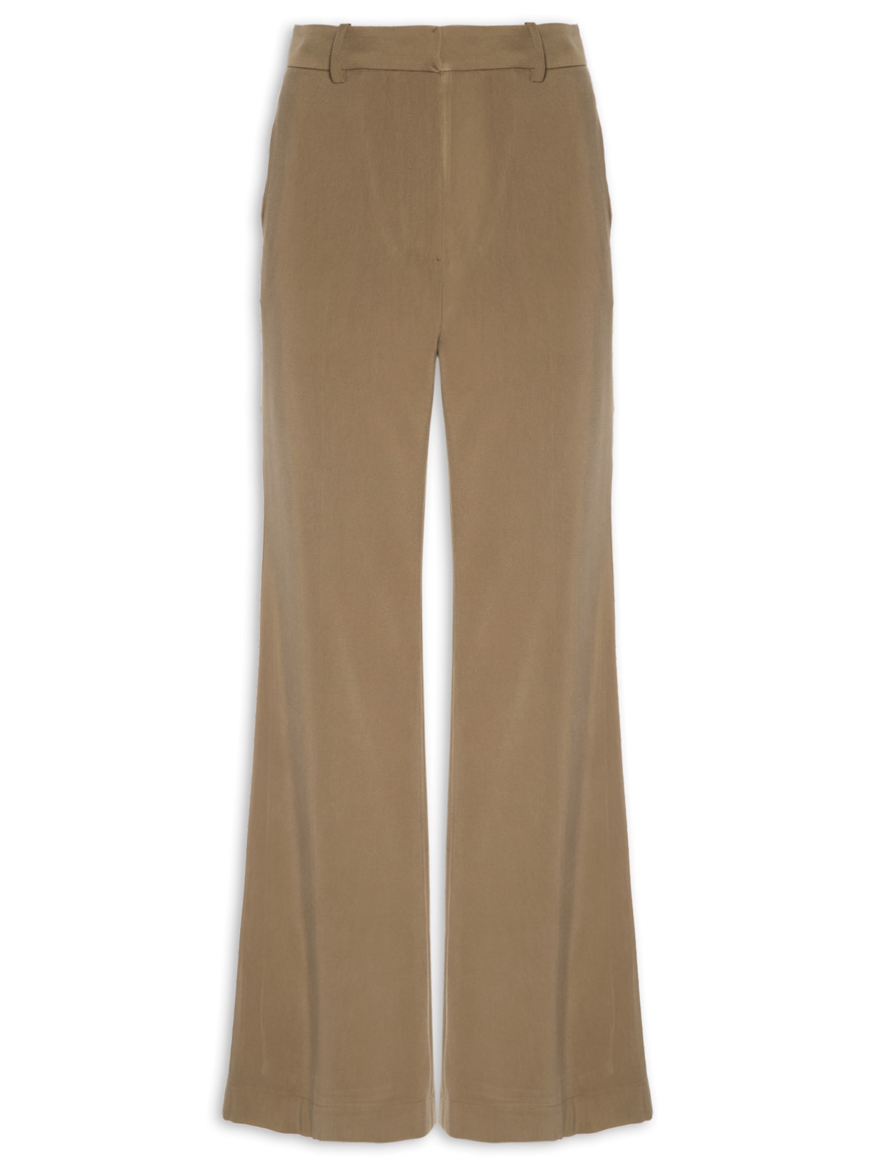 Calça Feminina Alfaitaria Pantalona Essential Olive - Verde