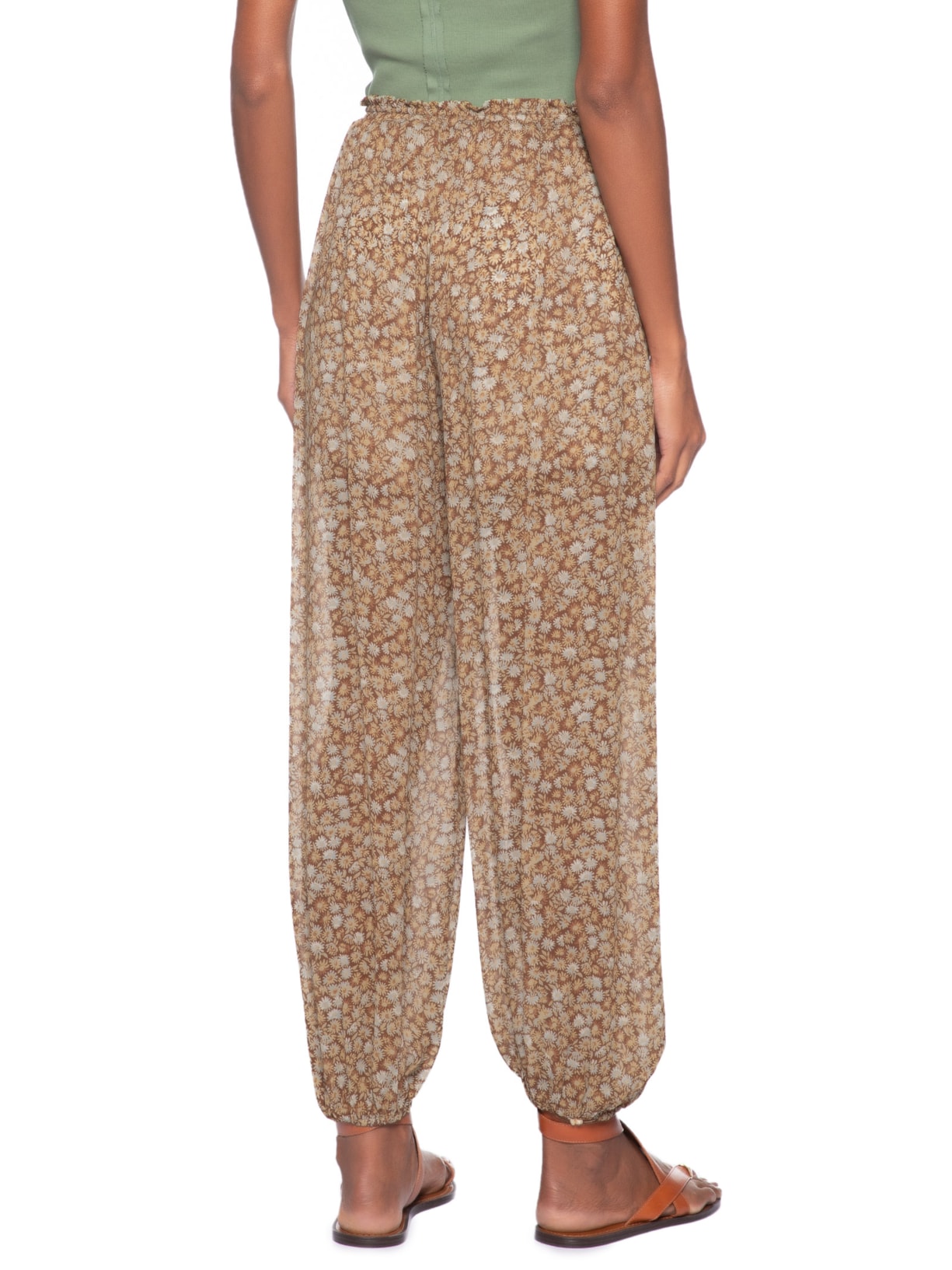 Calça Feminina Alladin Liberty Seeds Marrom Animale