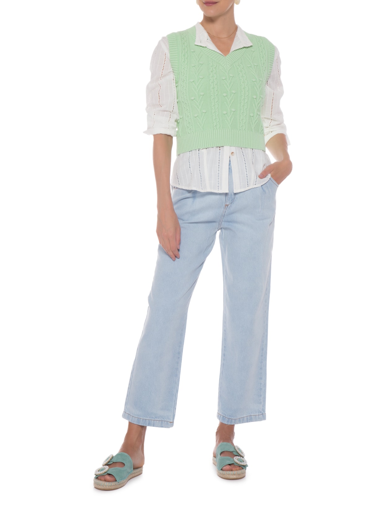 Calça Feminina Alma Azul Carol Bassi