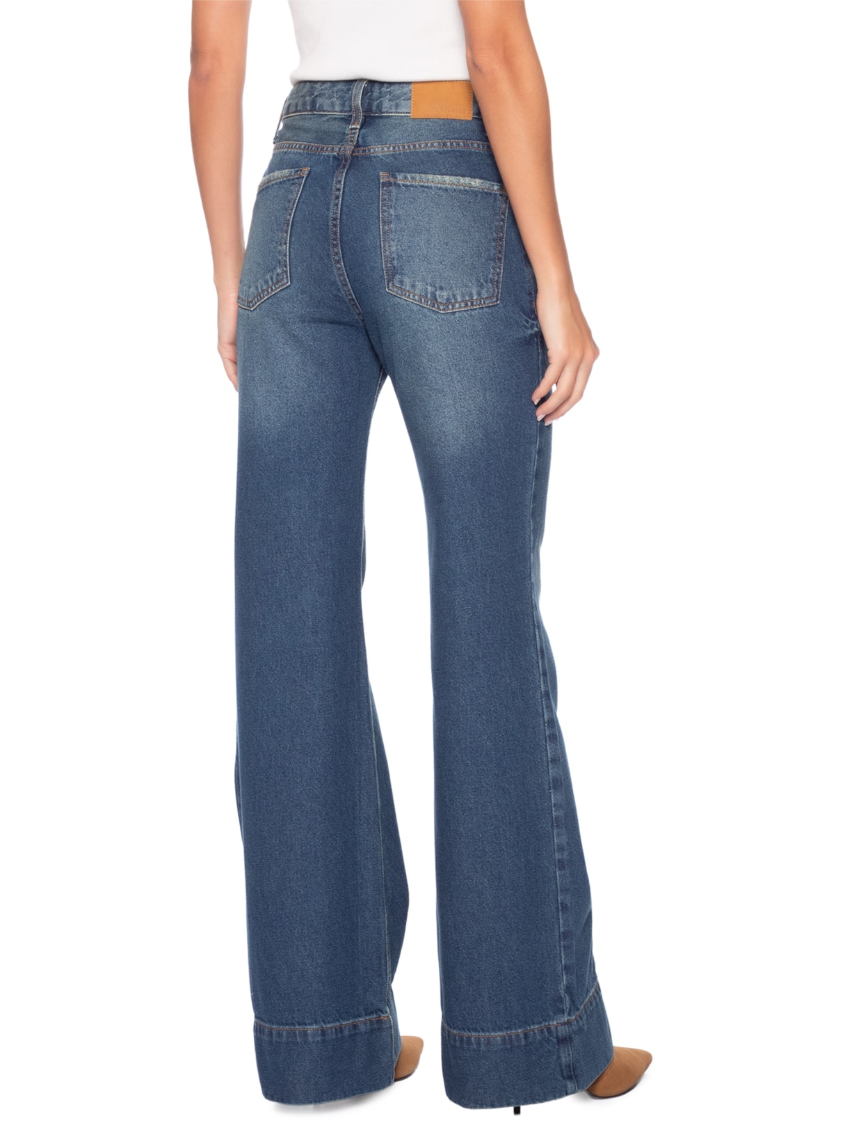 Calça Feminina Amara Azul Carol Bassi