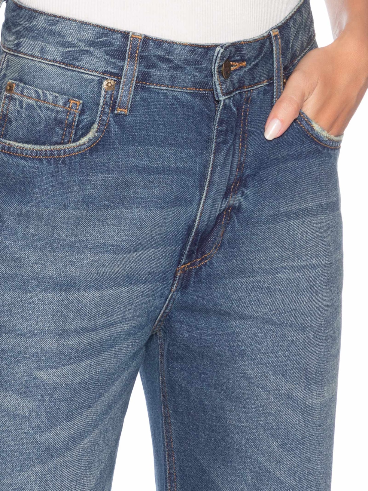 Calça Feminina Amara Azul Carol Bassi