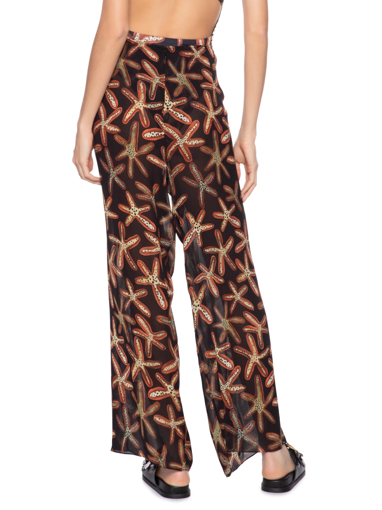 Calça Feminina Amarração Fig Aster Resort Preto Animale Resort