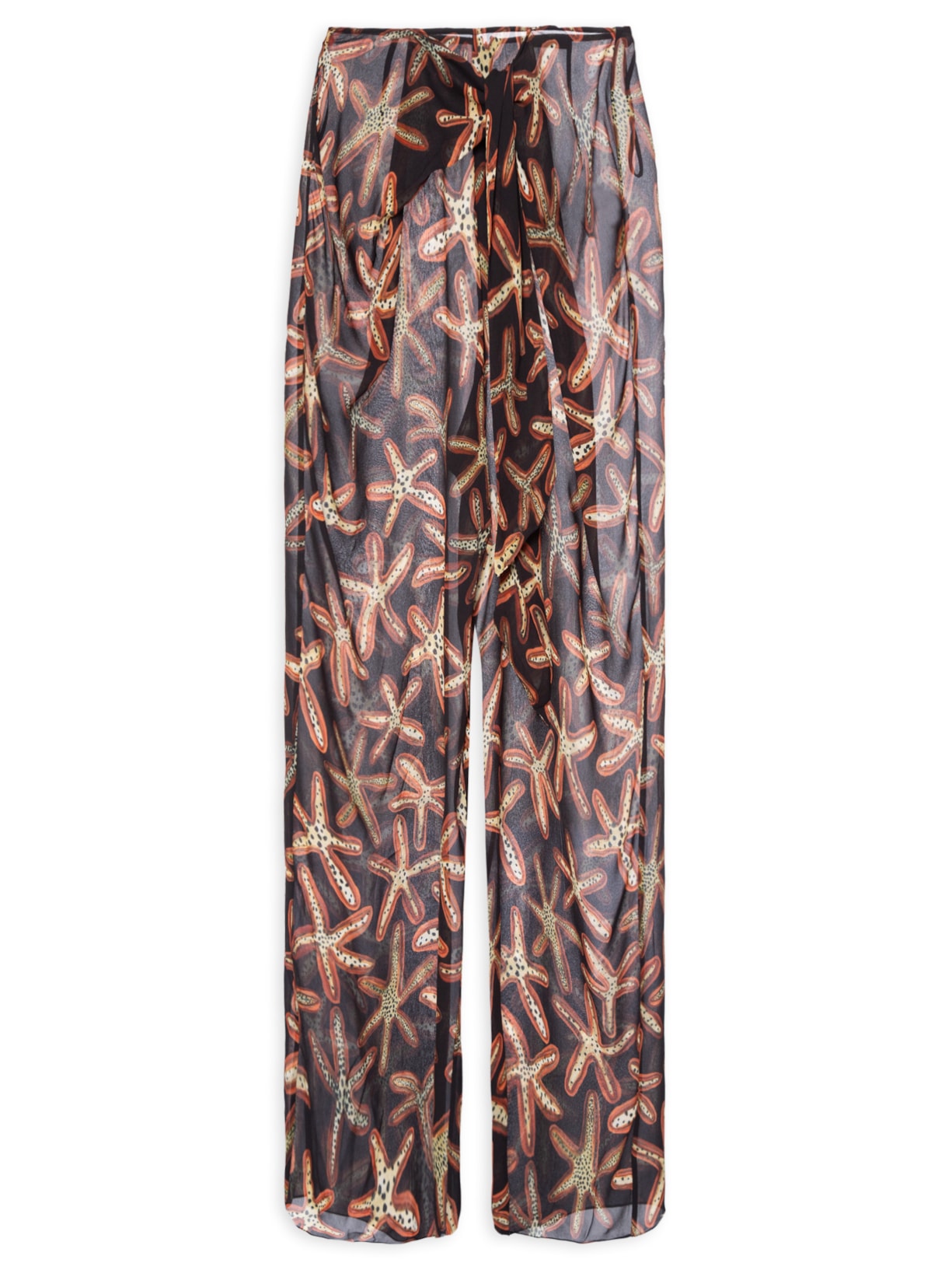 Calça Feminina Amarração Fig Aster Resort - Preto