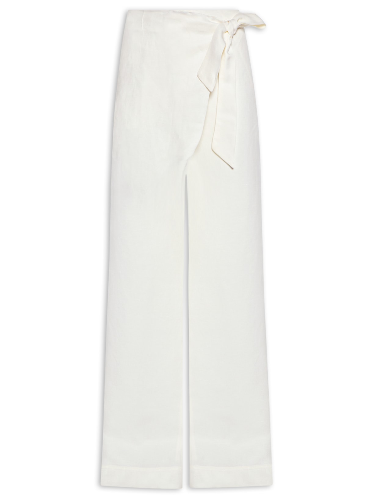 Calça Feminina Amarração Frente - Branco