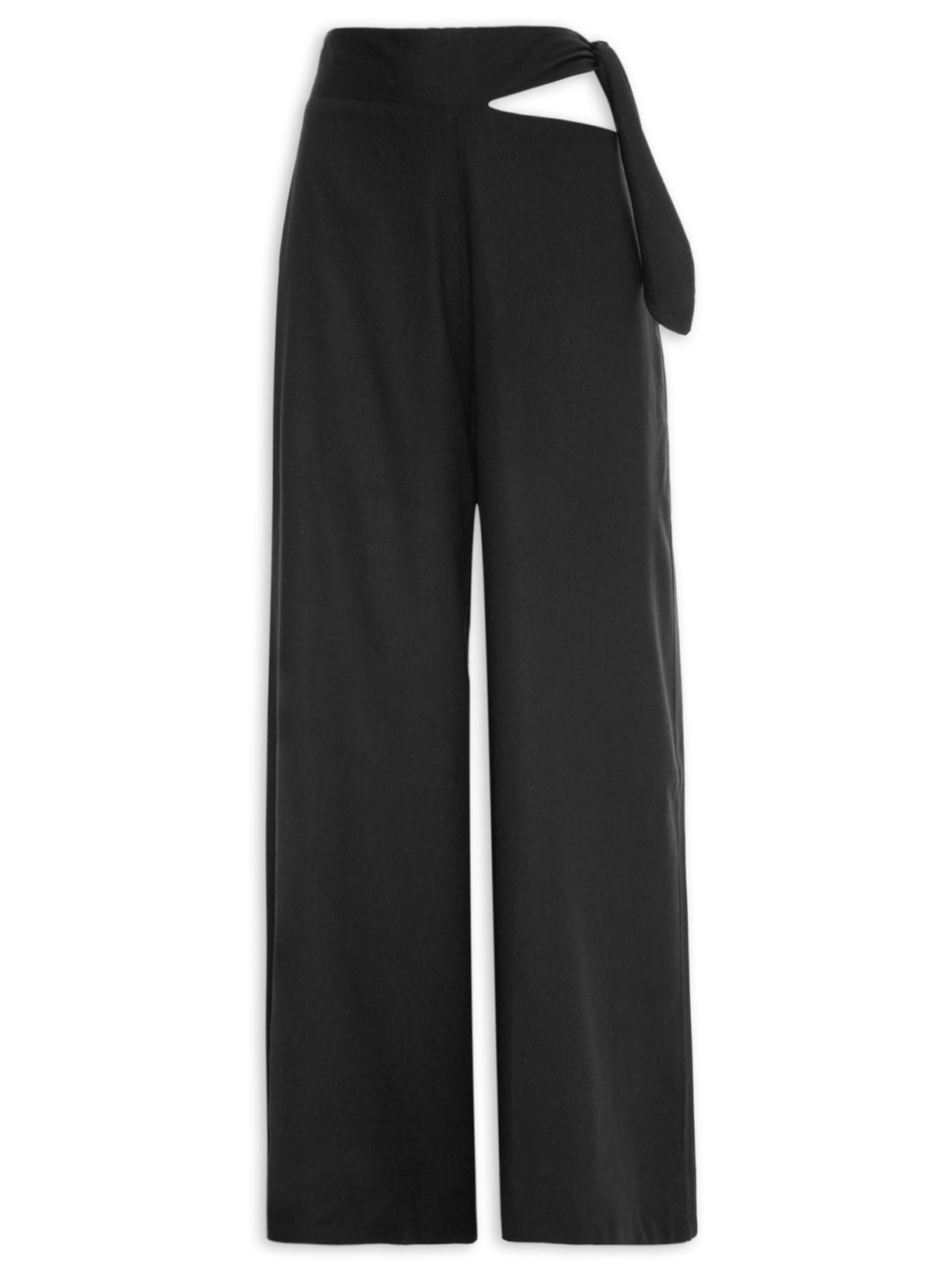 Calça Feminina Amarração Lateral - Preto