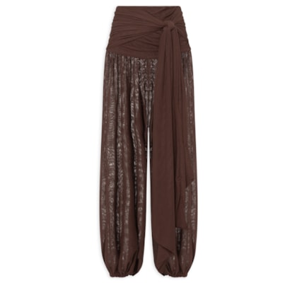 Calça Feminina Ametista Tule - Marrom