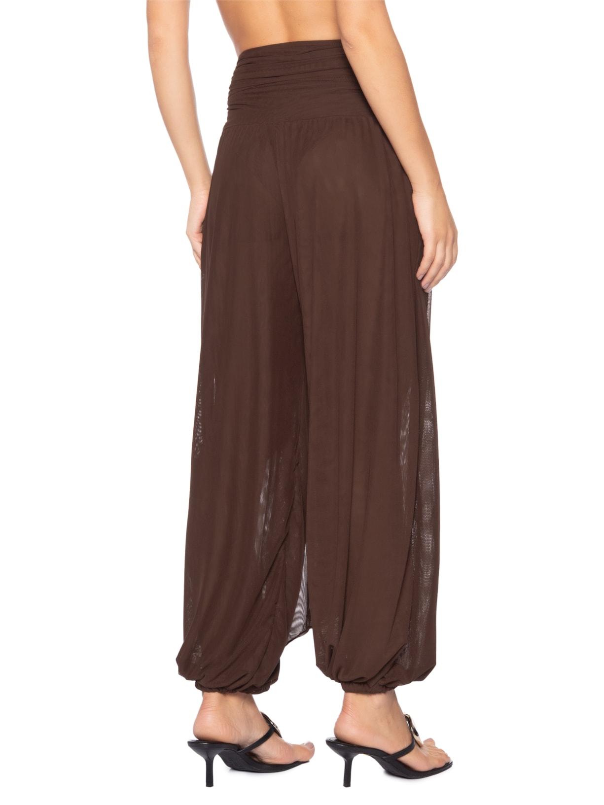 Calça Feminina Ametista Tule Marrom La Sirène