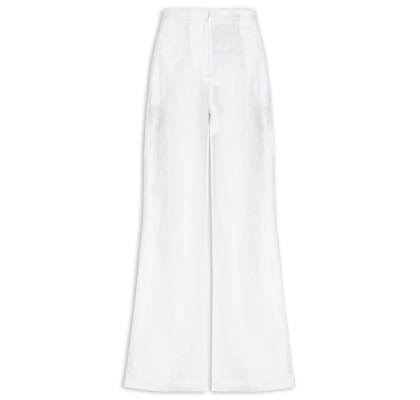 Calça Feminina Ampla Adriana - Branco