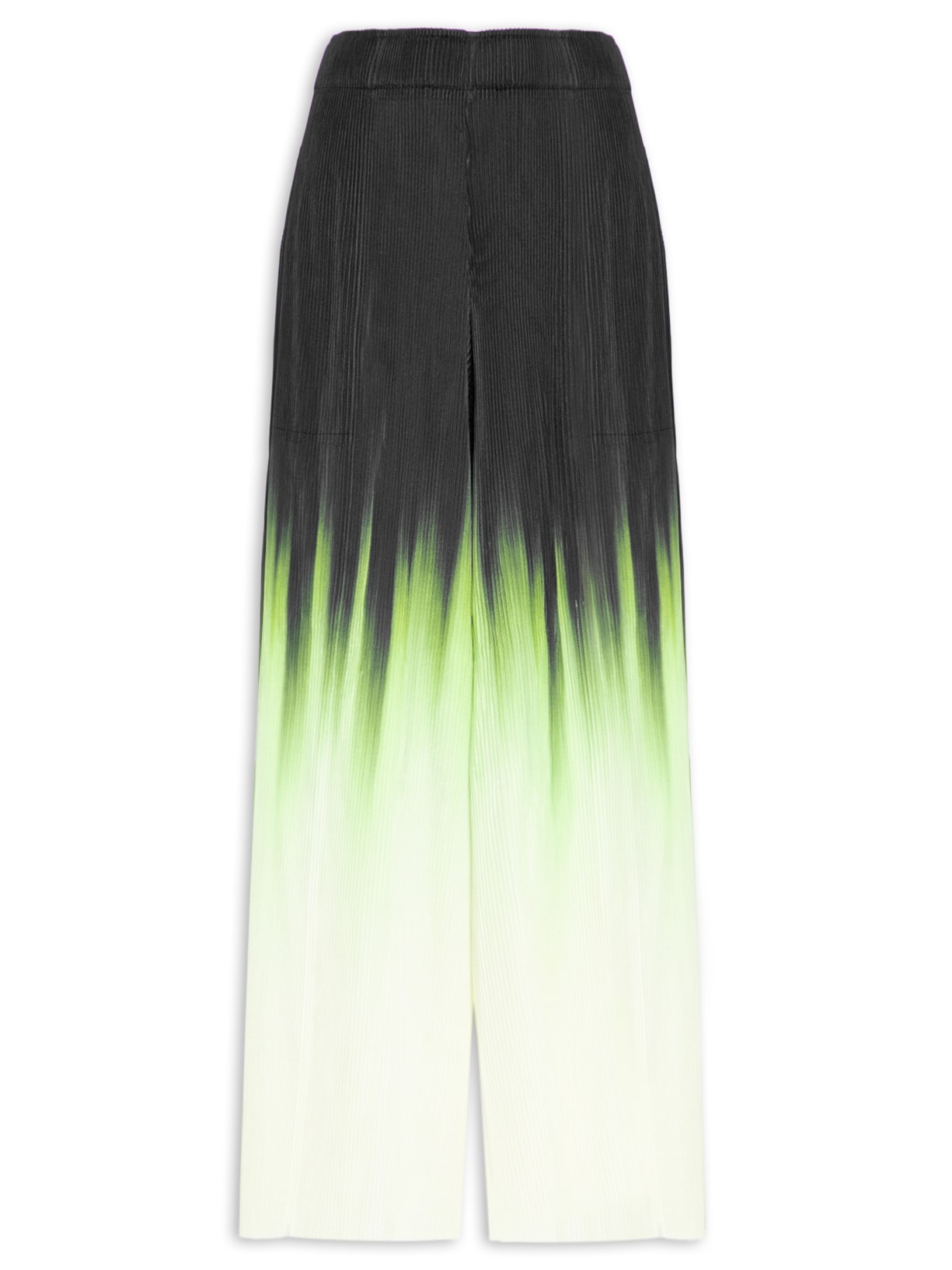 Calça Feminina Ampla Plisse Blurred Neon Preto Osklen