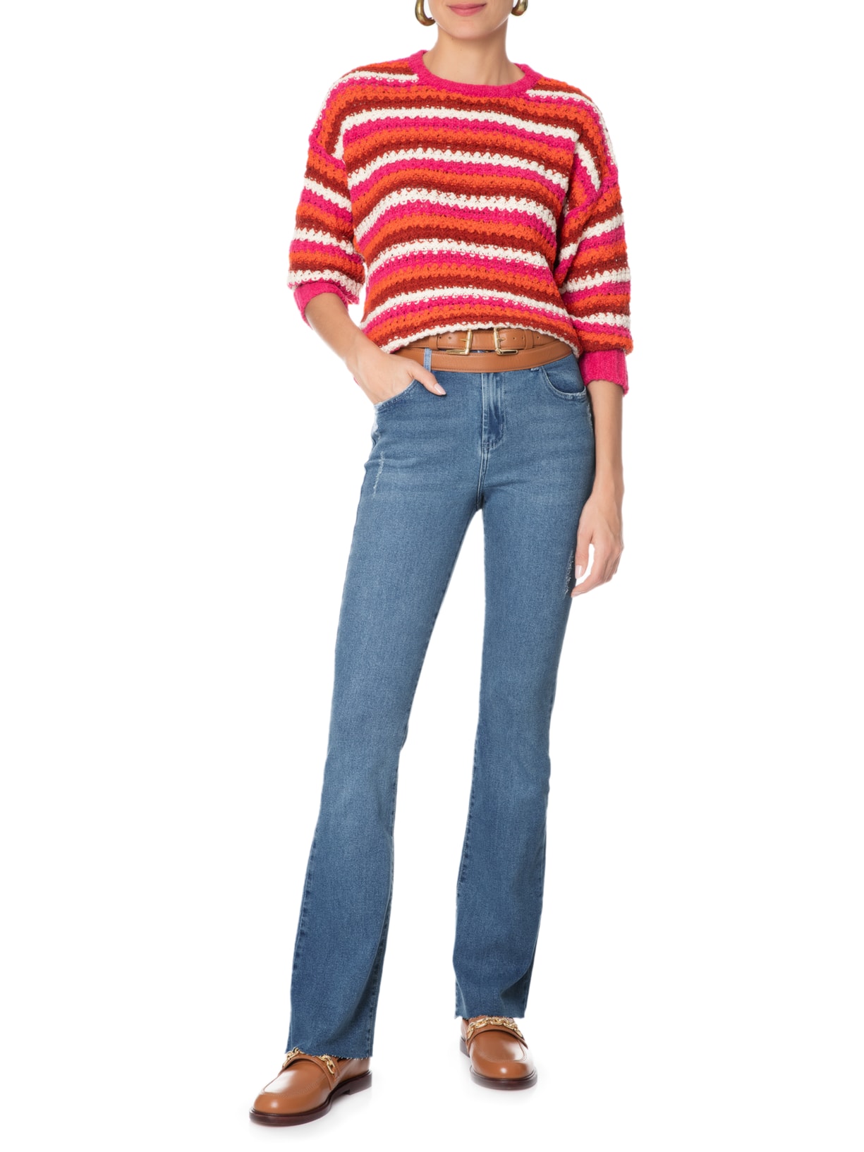 Calça Feminina Ana Laura Azul Twenty Four Seven