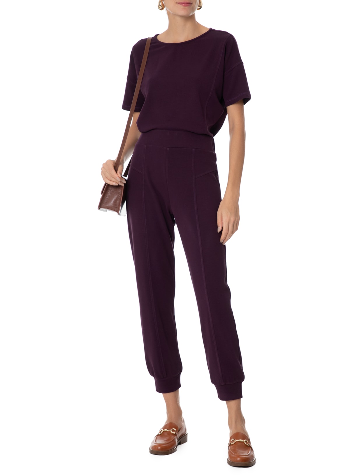 Calça Feminina Anabela Roxo Le Lis