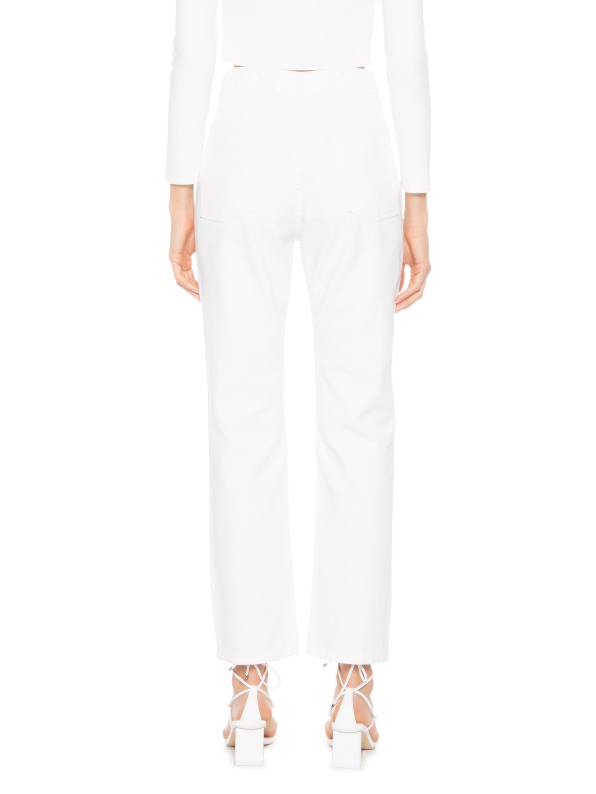 Calça Feminina Aoyama Off White Carol Bassi