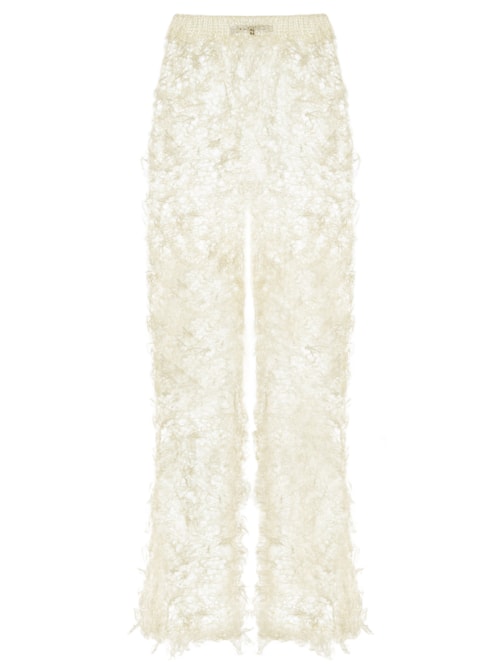 Calça Feminina Apliques - Off White