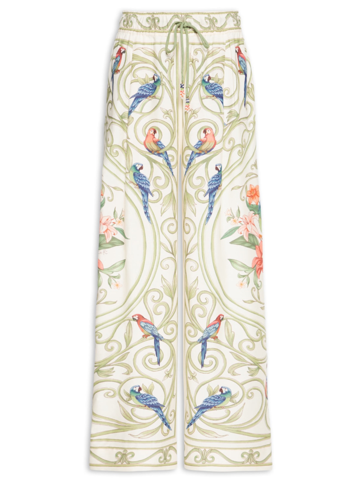 Calça Feminina Arabesco Tropical Off White Farm