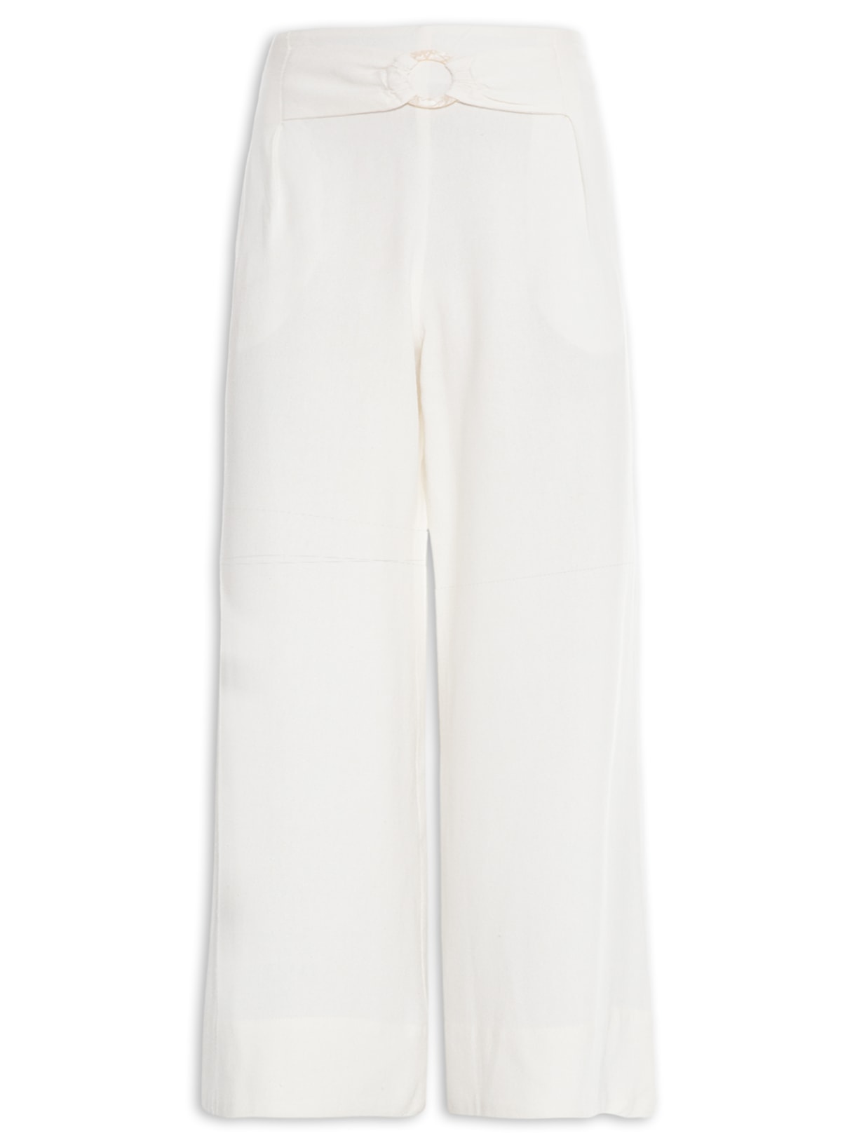 Calça Feminina Argola Pantalona - Off White