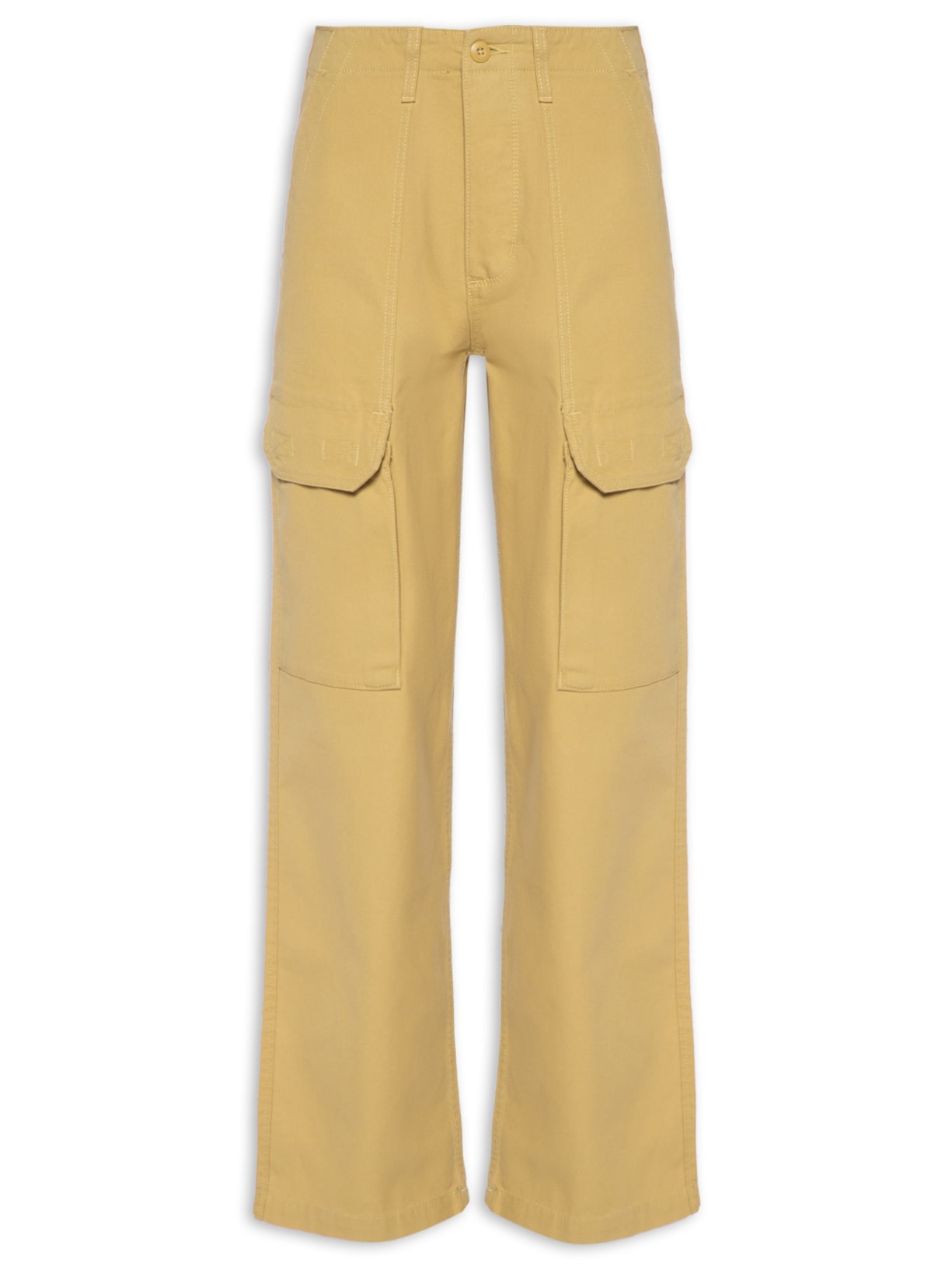 Calça Feminina Arroyo Wid Leg Cargo Pant - Bege