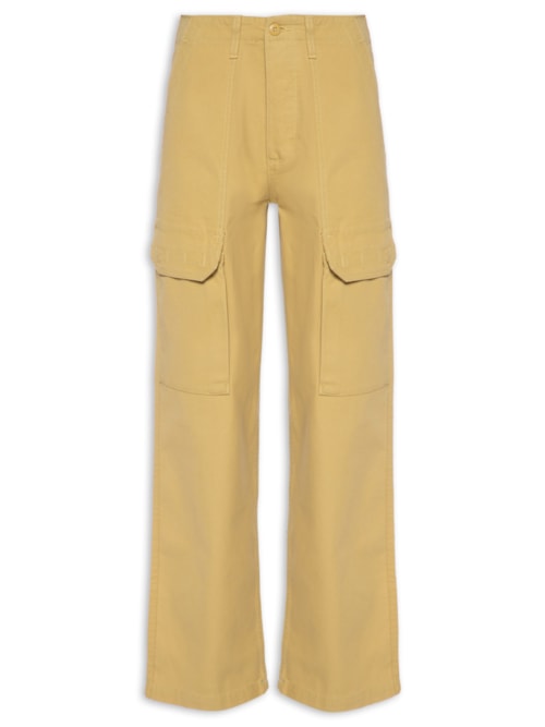 Calça Feminina Arroyo Wid Leg Cargo Pant - Bege