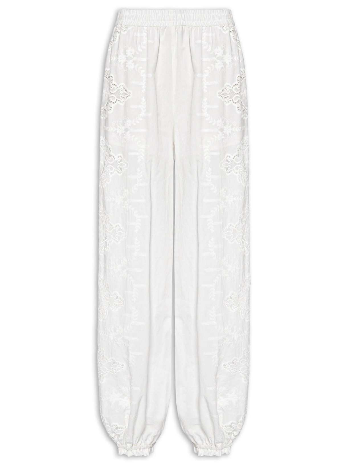 Calça Feminina Artesanal Camafeu - Branco
