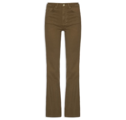 Calça Feminina Aubrey Cotelê Avelã - Marrom