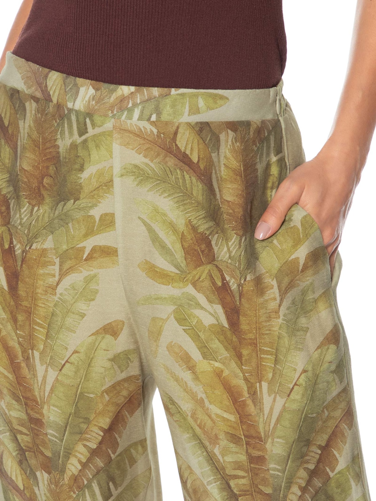 Calça Feminina Aura Foliar Verde Bo.bô