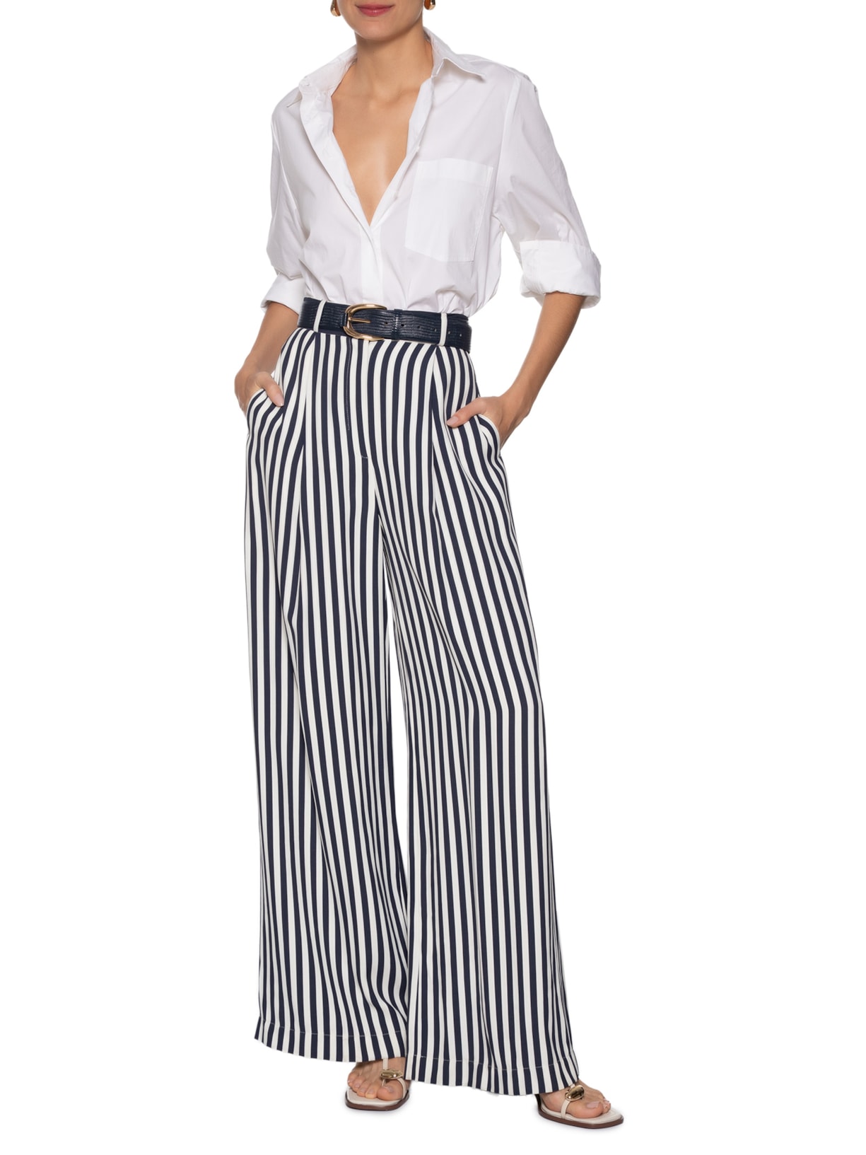 Calça Feminina Aurora Azul Carol Bassi