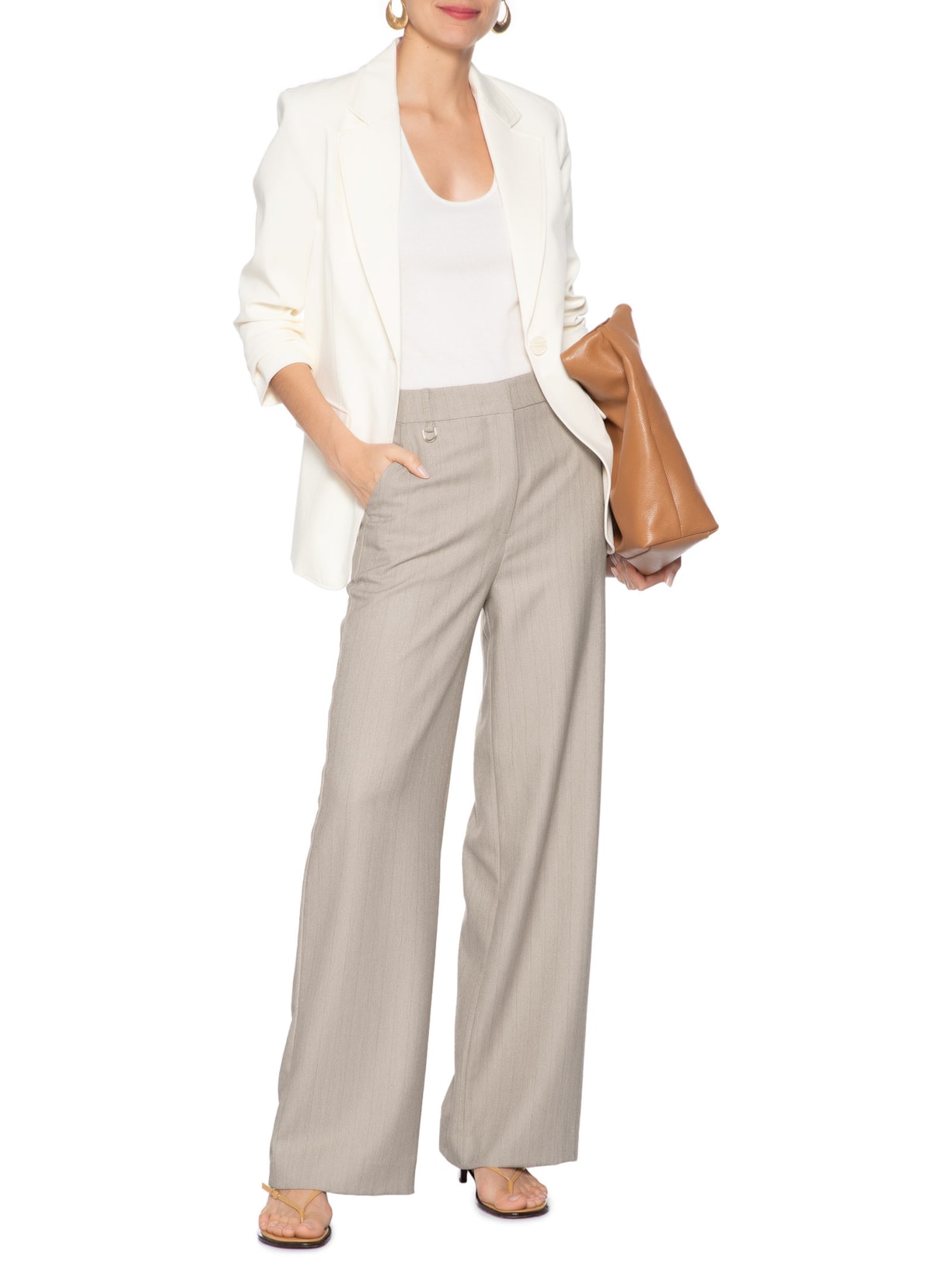 Calça Feminina Aurora Bege Le Lis