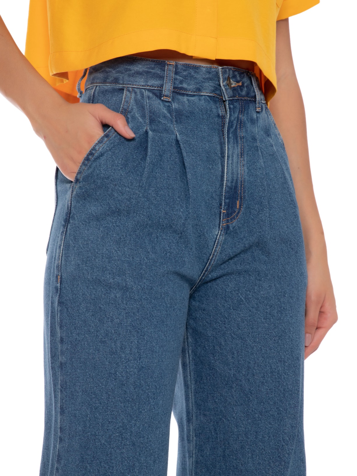 Calça Feminina Aveline Azul Carol Bassi