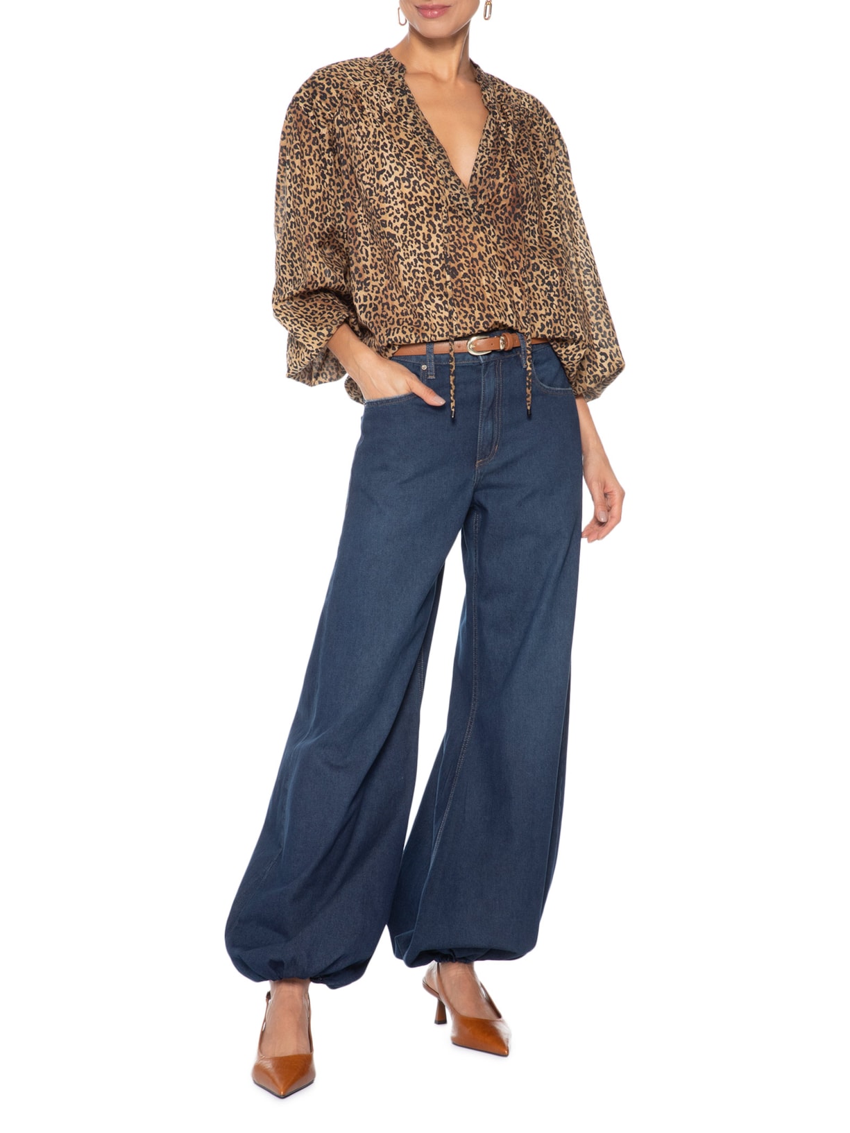 Calça Feminina Ayla Blue Denim Azul Bo.bô