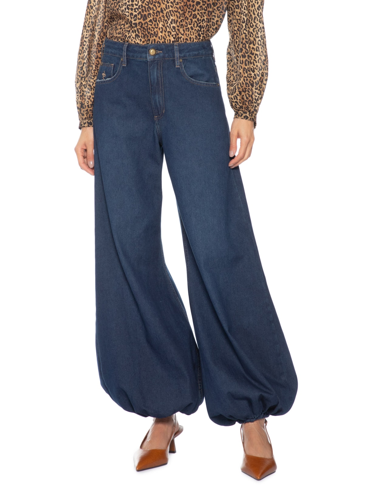 Calça Feminina Ayla Blue Denim Azul Bo.bô
