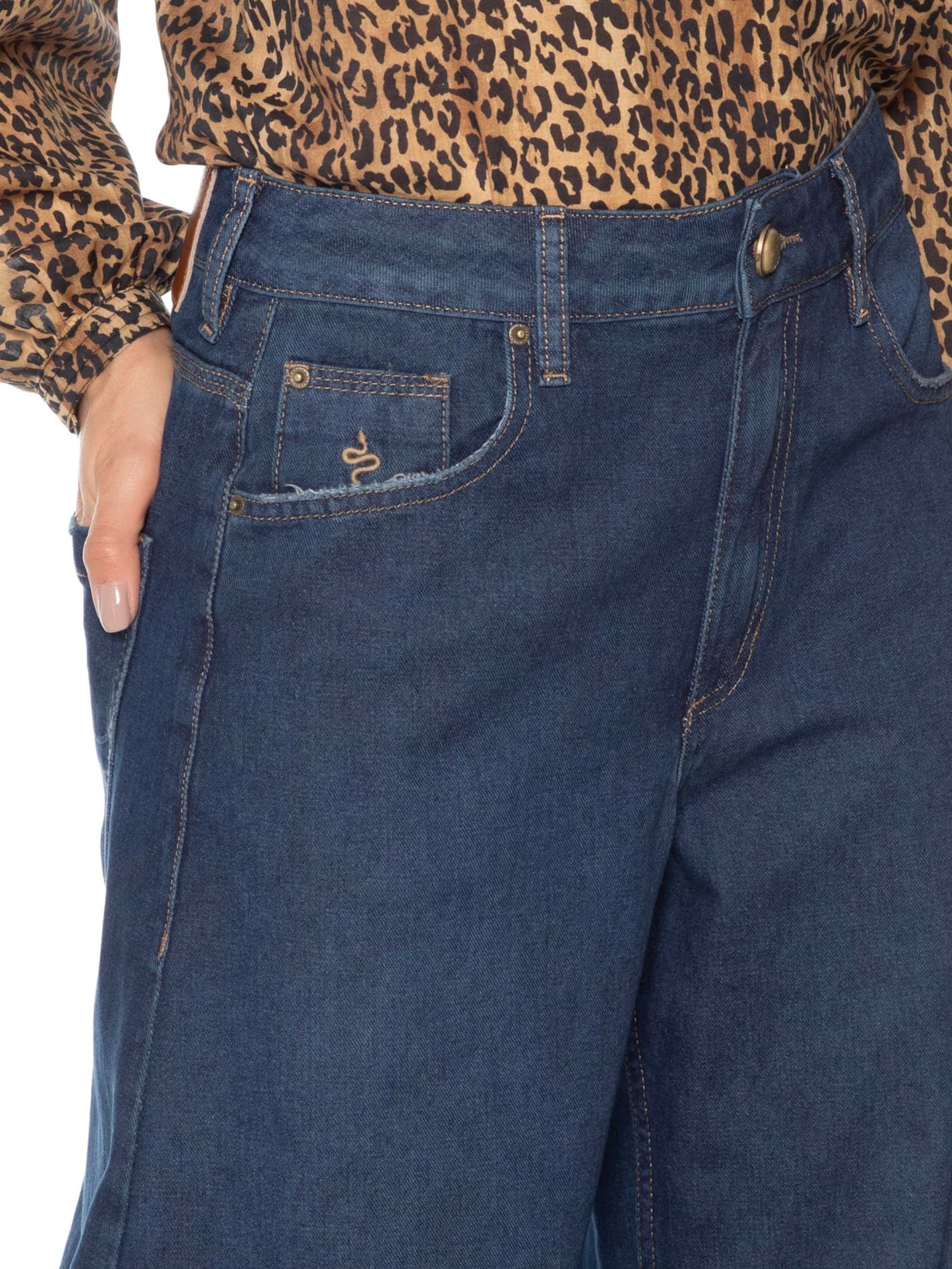 Calça Feminina Ayla Blue Denim Azul Bo.bô