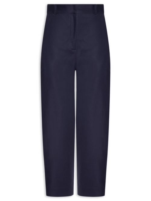 Calça Feminina Baggy Bolso Faca - Azul