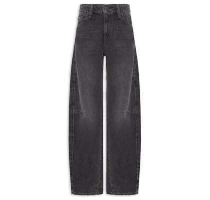 Calça Feminina Baggy Dad Barrel - Preto