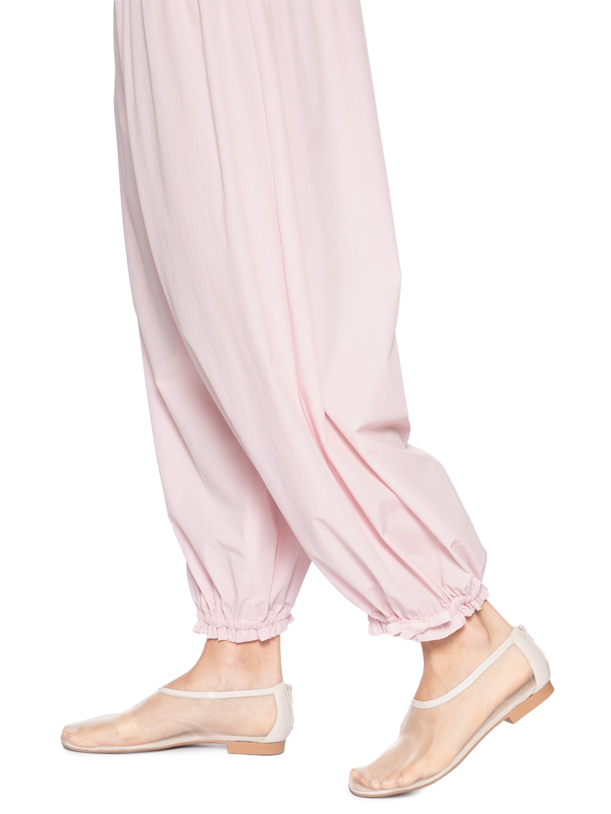 Calça Feminina Baggy Nylon Crema Rosa Paula Raia