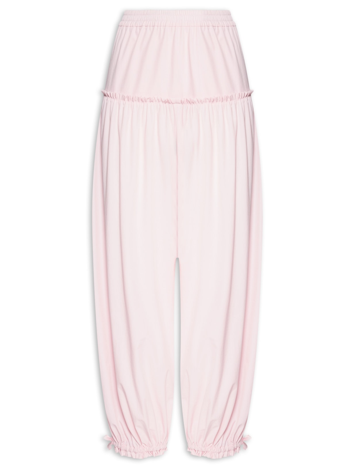 Calça Feminina Baggy Nylon Crema Rosa Paula Raia